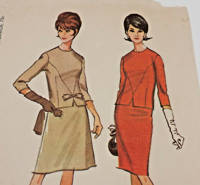 McCall's 7956 Women's Evening/Work/2-piece Dress/Suit SZ 40 B40'' Complete