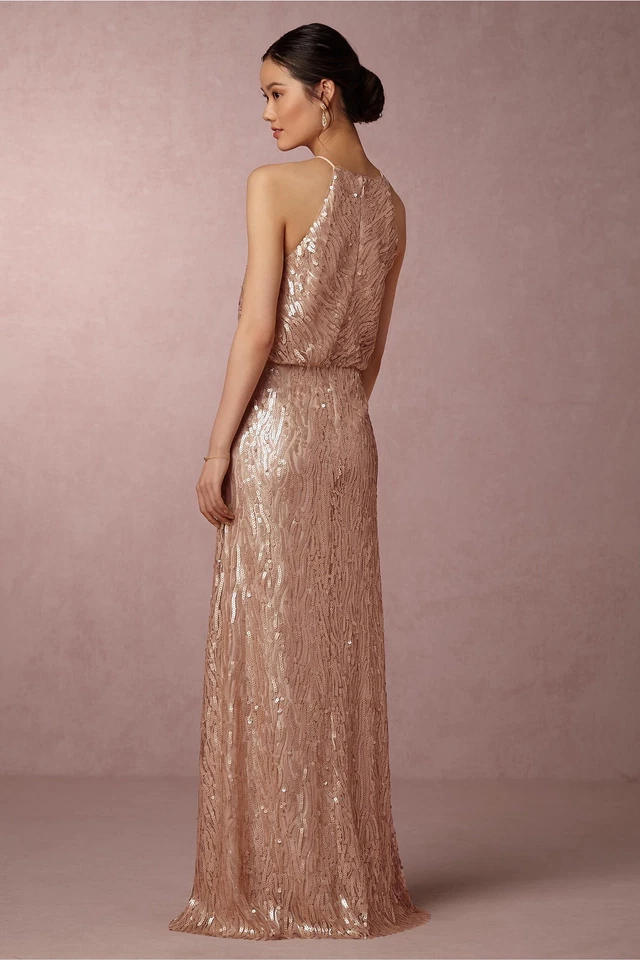 Vestido Donna Morgan Lentejuelas Alana Talla 10 NUEVO BHLDN PRECIO DE VENTA SUGERIDO POR EL FABRICANTE: $290 Foto 2 de 4