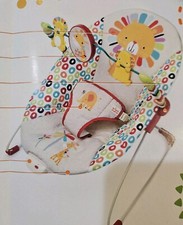 Bright Starts Playful Pinwheels Portable Baby Bouncer with Vibrating Infant Seat