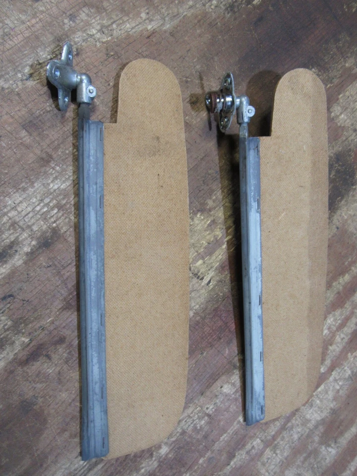 1958 Chevrolet Belair Biscayne Yeoman interior sun visor upholstery boards pair - Image 2 of 4