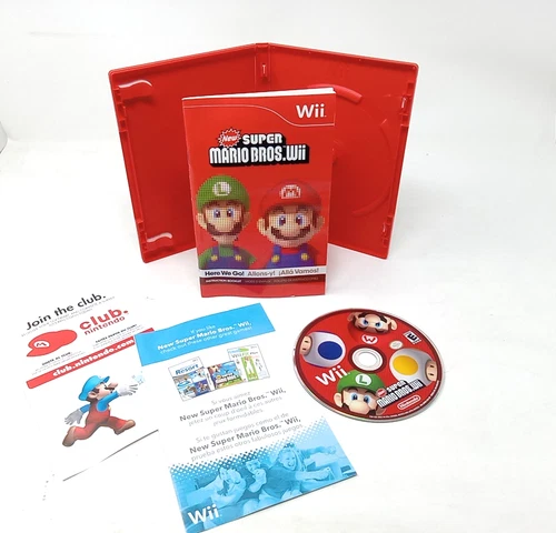New Super Mario Bros. Wii (Nintendo Wii, 2009) - Very Good
