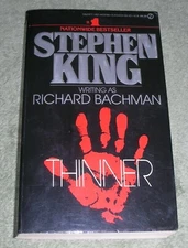 THINNER by Stephen King as Richard Bachman 1985 Signet PB #AE3796 ~ 1st / 1st