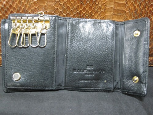 Cartera Balenciaga Llave Piel de Cerdo Piel de becerro Organizador Piel de Anguila Cartera Piel de Serpiente - Imagen 6 de 8