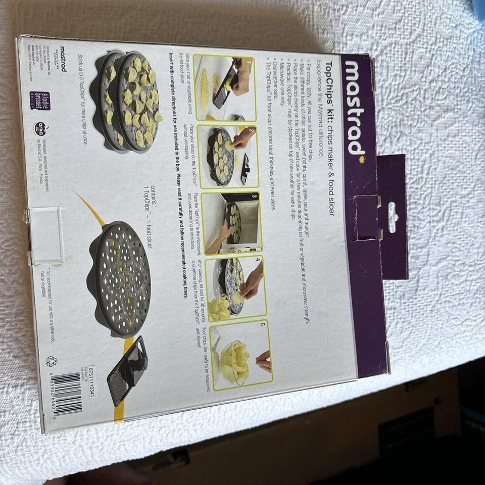 Mastrad chip maker & food slicer for microwave new in open box includes READ NEW - Image 2 of 3