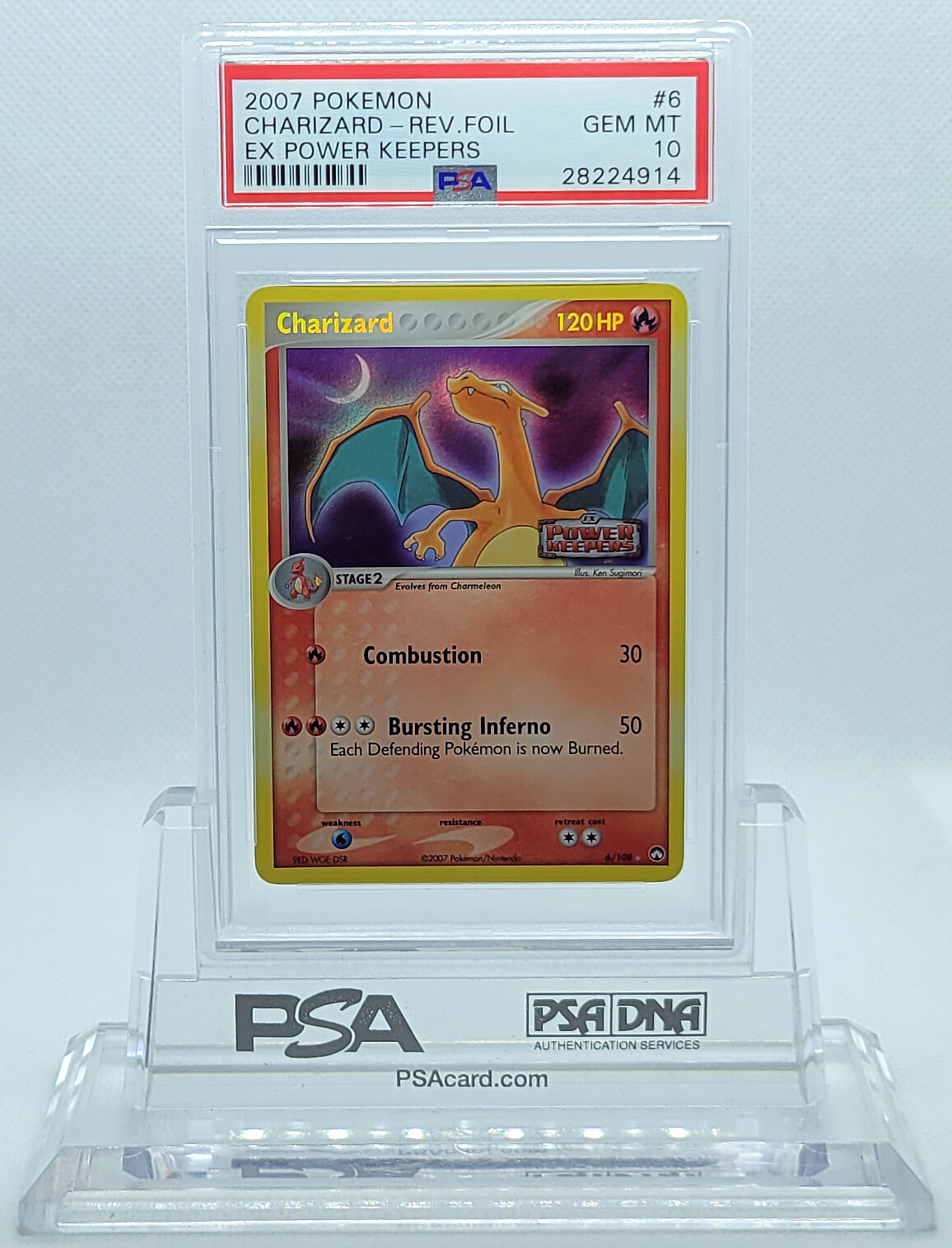 POKEMON EX POWER KEEPERS CHARIZARD 6 REVERSE PSA 10 GEM MINT 28224914