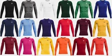 Under Armour Men's UA Compression Long Sleeve HeatGear T-Shirt Sonic Workout Tee