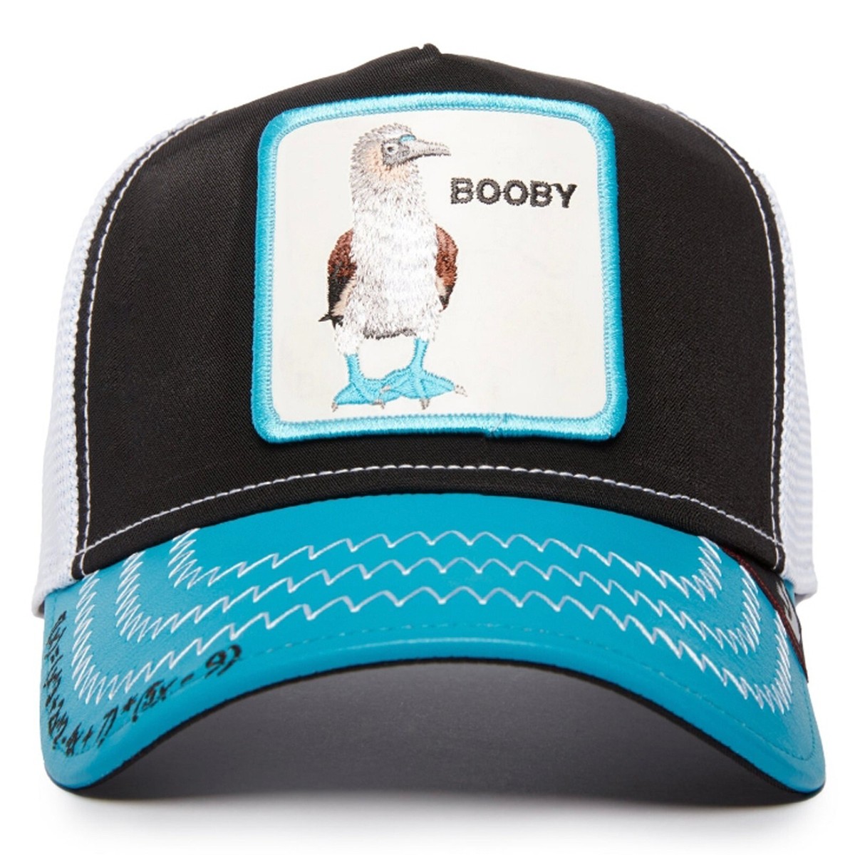 Goorin Bros Baseball Snapback Hat Cap Drawing Double Ds Blue