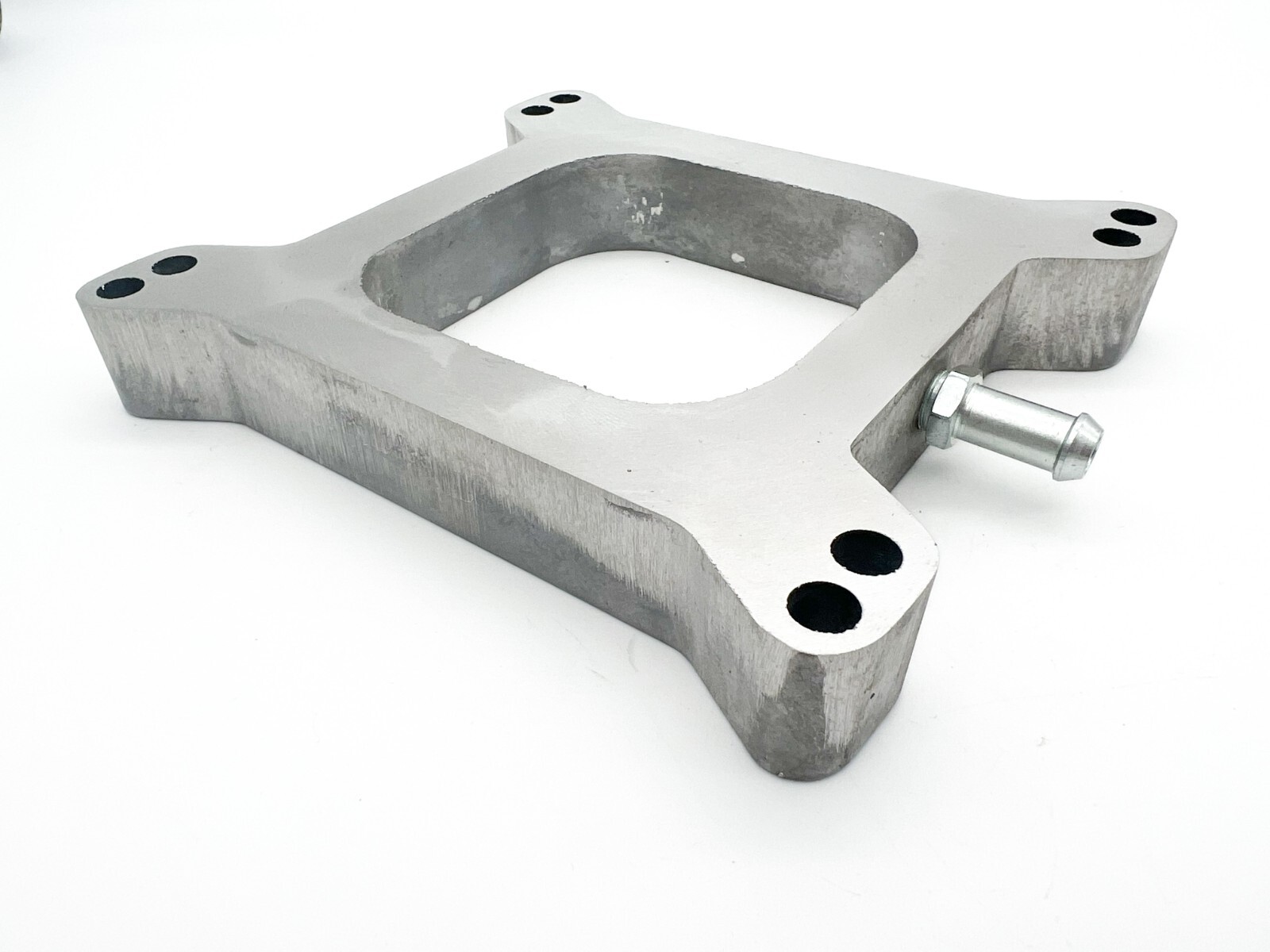 1" Inch Aluminum 4BBL Carb Carburetor Spacer Open Port w/ Vacuum eBay