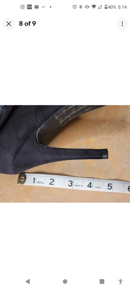 Kardashian Kollection High Heel Winter Boots Women's Size 9M  - Image 4 of 4