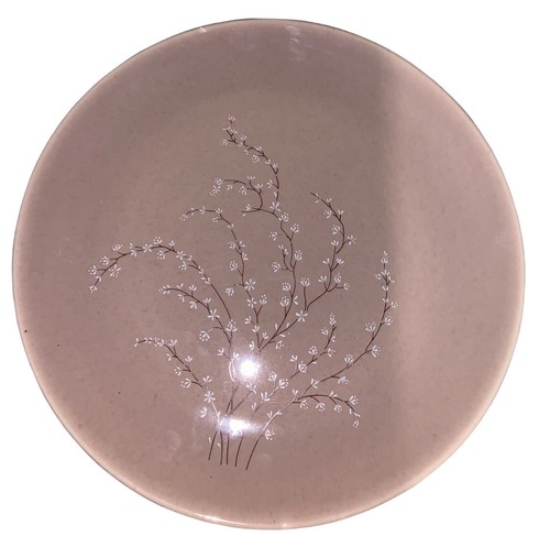 Vtg Set 3 RUSSEL WRIGHT American Modern STEUBENVILLE CORAL DINNER PLATES Cherry - Picture 2 of 5