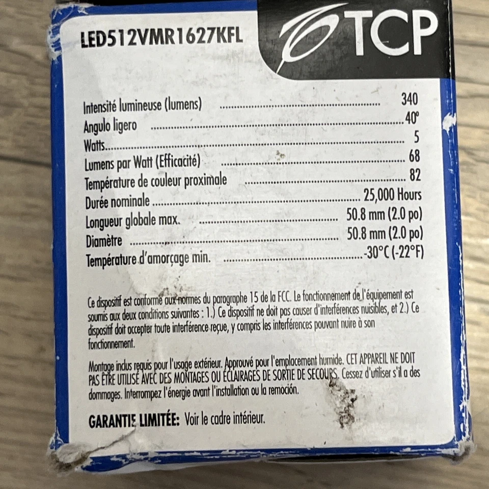 5 Watt LED MR16/Warm White/12V/35 Watt LED512VMR1627KFL - Image 3 of 4