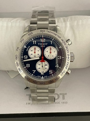 Tissot Herren PRS 516 Chronograph blaues Zifferblatt Uhr T1316171104200