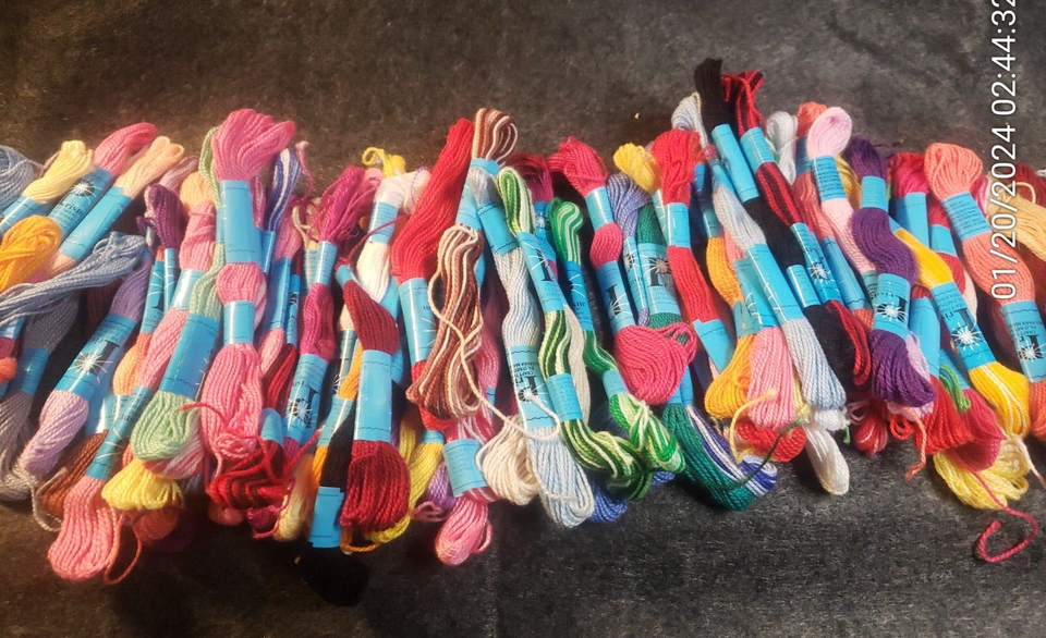 Lot of 125 Prism Craft Cotton Thread Floss 10 Yards Each Assorted ...