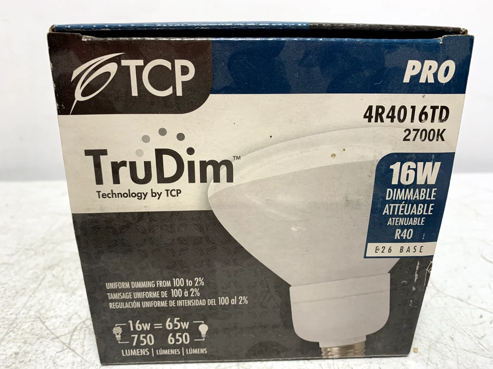 TCP 4R4016TD TruDim Light Bulb 16W 120V 2700K Dimmable - Image 4 of 4