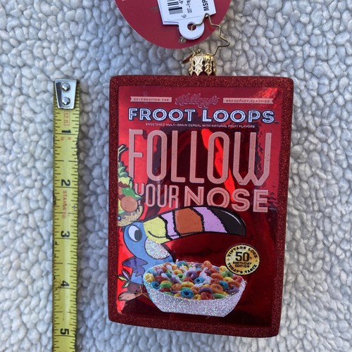 New Radko Froot Loops! Glass Christmas Ornament NWT 1019629 - Picture 9 of 9
