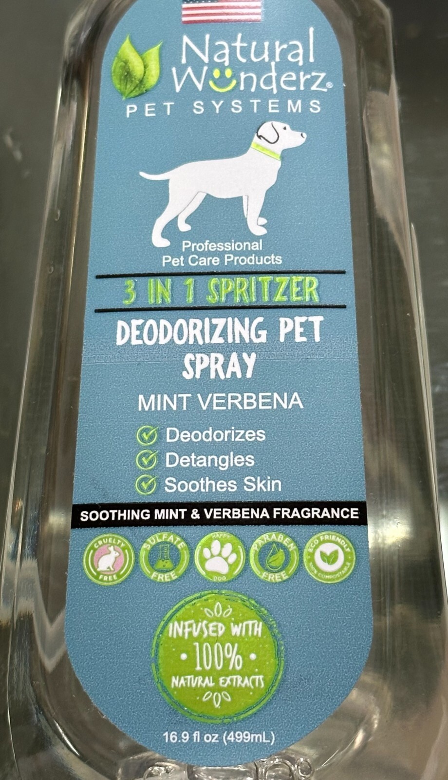 2 Pk Natural Wunderz Natural 3 in 1 SPRITZER DEODORIZING PET SPRAY 2-pk-natural-wunderz-natural-3-in-1-spritzer-deodorizing-pet-spray