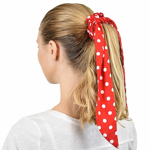 Women's Retro Vintage Versatile Neckerchief Head Scarf Hair Tie Sash Scrunchie - Picture 2 of 66