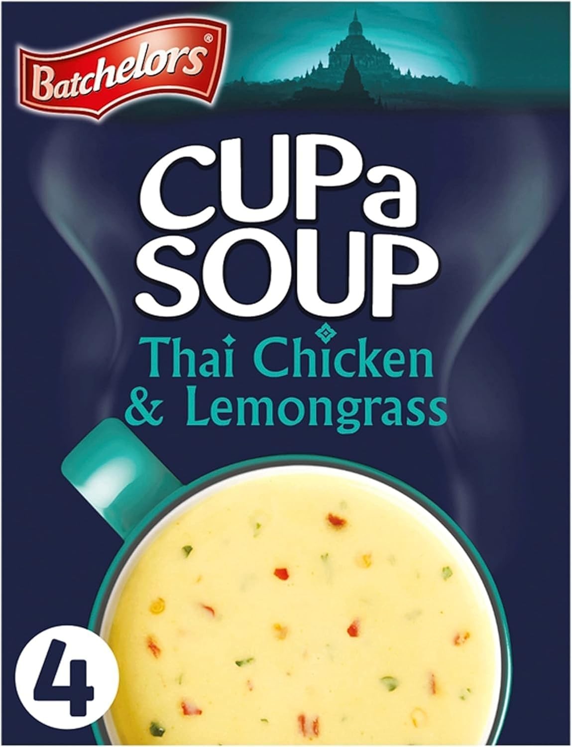 Batchelors Cup a Soup Thai Chicken & Lemongrass Instant Soup, 9 Boxes 36 Sachets