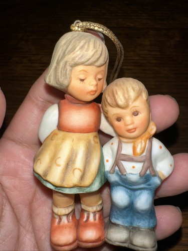 "Little Brother" Berta Hummel Goebel 1997 Ornament Girl Big Sister Little Boy - Picture 3 of 4