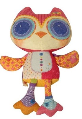 Mini Chou Chou Birdies Eule Vogel weiches Plüschtier mit Sound Jack Flory Zapf
