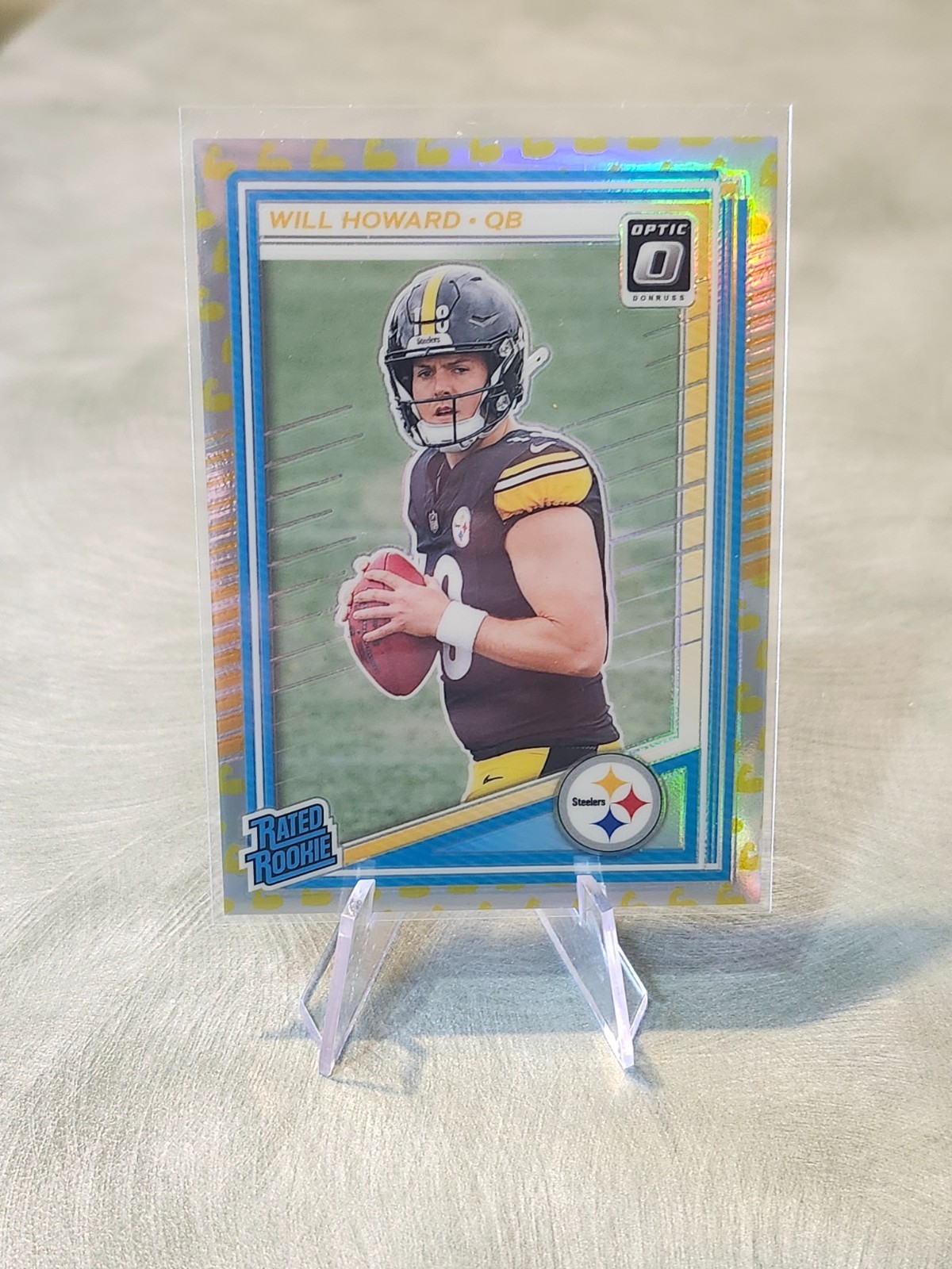 2025 Panini Donruss Optic - Rated Rookie Will Howard #233 Flex Prizm /199 (RC)