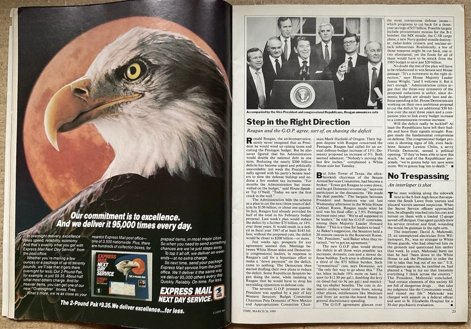 TIME Magazine VTG Issue - March 26, 1984 w/ Cholesterol • Memphis Design Group - Image 4 of 4