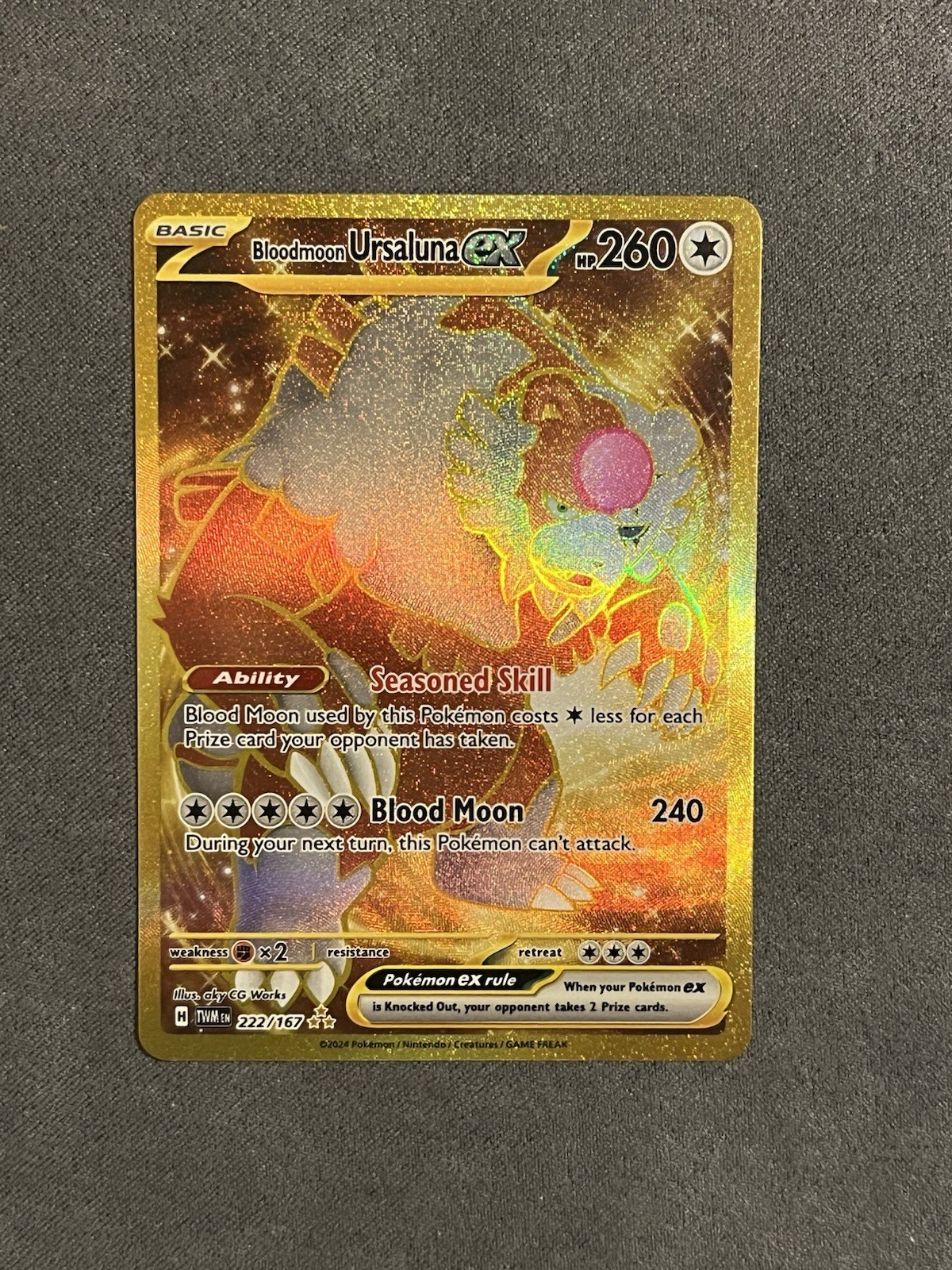 Bloodmoon Ursaluna ex 222/167 Sv06: Twilight Masquerade Holo