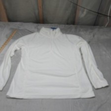 Columbia Sweatshirt Womens XL White Glacial IV 1/2 Zip Soft Fleece Pullover NEW