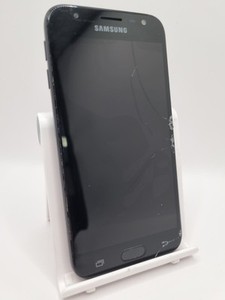 Samsung Galaxy J3 2017 schwarz Android Smartphone gesprungen defekt #B