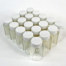 20x 20mL Borosilicate Glass Vials Screw Cap - Lab, Kitchen, Crafts, Supplements