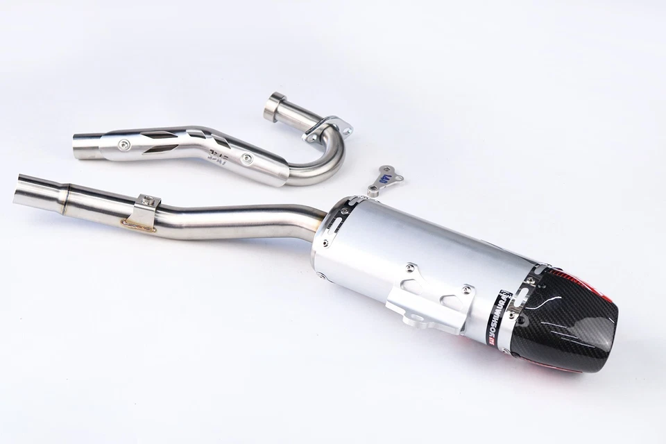 KAWASAKI KLX140 KLX140L R 140RF FULL SYSTEM EXHAUST MUFFLER REAR PIPE CARBON RS9 Foto 3 de 4