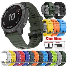 Quick Fit Silicone Strap Watch Band For Garmin Fenix 8 E 7 7X 6 6X Pro 5 5X Plus