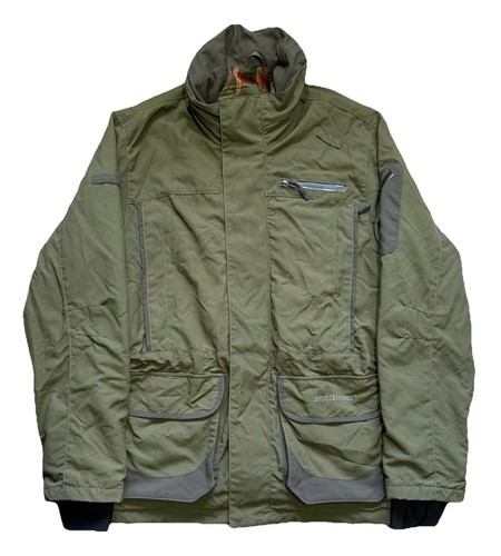 ShooterKing M1505 Olive Green Hooded Hunting Outdoors Jacket Coat Mens Large - Picture 1 of 16