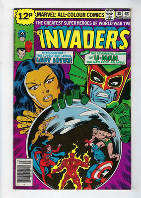 The Invaders # 38 Marvel Comics Lady Lotus & U-Man apps (1979) FN