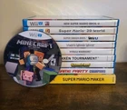 Lot of 10 CIB Wii U Games Mario Maker Zelda Yoshi Minecraft Pokemon Smash Bros