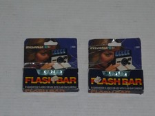 VINTAGE SYLVANIA BLUE DOT FLASH BAR FOR POLAROID CAMERAS 20 FLASHES NEW UNUSED