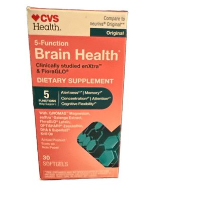 CVS Health 5-Function Brain Health Softgels, 30 Count 01/27