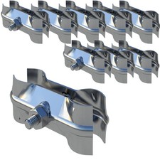 50x Bauzaunschelle Bauzaunverbinder Bauzaunklemme Verbinder Schelle verzinkt