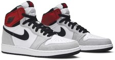 Size 6.5Y/8W - Nike Air Jordan 1 Retro High OG Light Smoke Grey GS 575441-126