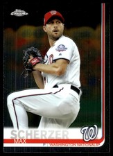 Max Scherzer 2019 Topps Chrome #140 Washington Nationals FREE SHIP AutographDen