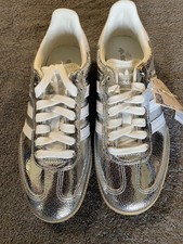 Size 6 - adidas Samba OG Cracked Metallic Pack - Silver W