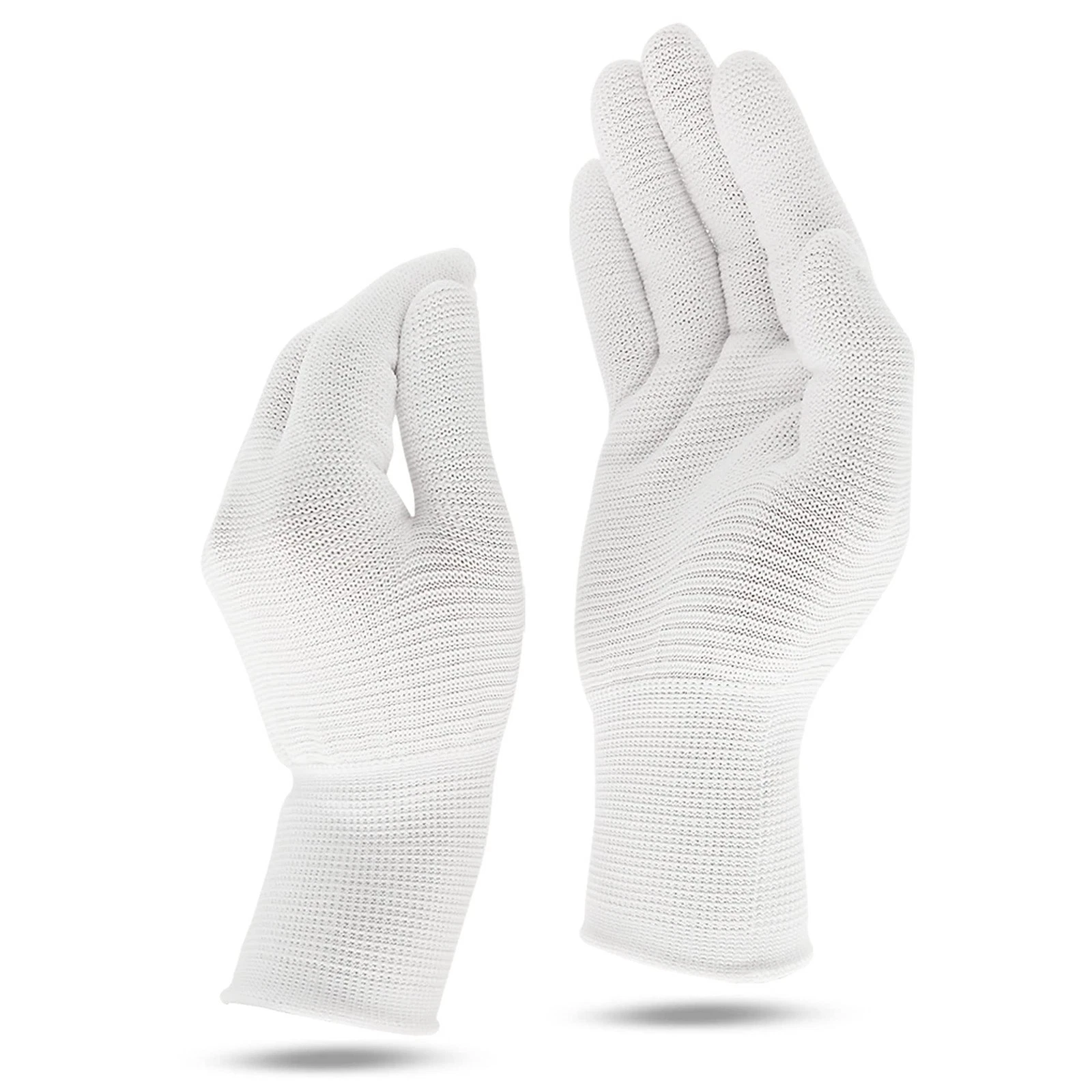 Youneedthat Nitrile Glove Liners for Eczema, Medium (Pack of 10), White