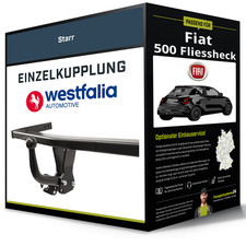 Starre Anhängerkupplung für FIAT 500 Fliessheck 2007-2015 Typ 312 Westfalia NEU