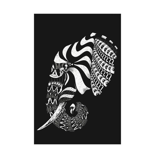 Canvas Wall Art - jay stanley 'Ornate Elephant Ii' Wall Art for Living Room, ...