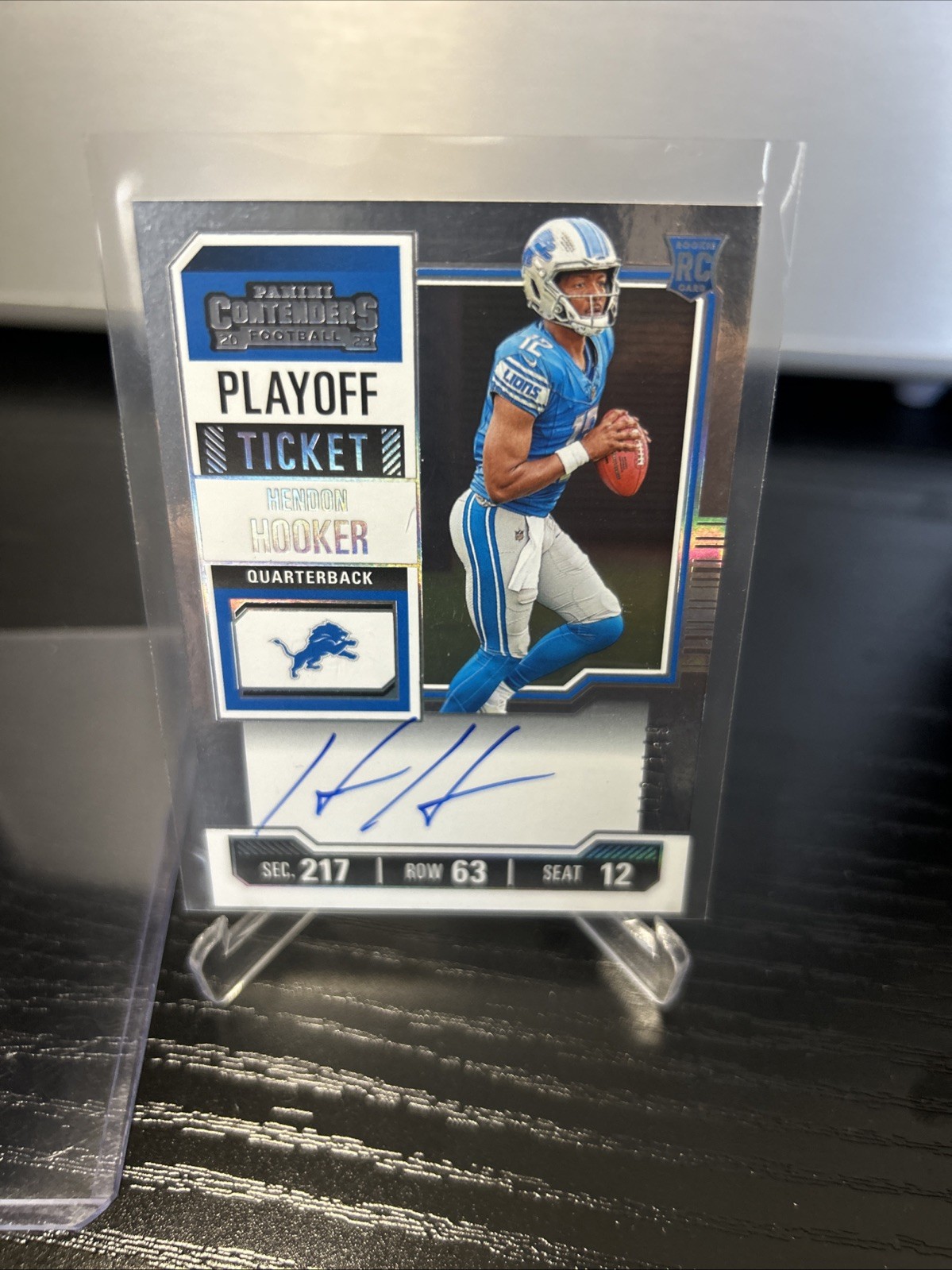 2023 Contenders Hendon Hooker Rookie RC Playoff Ticket Auto Autograph /149