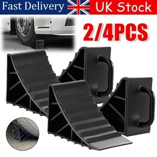 2/4X Heavy Duty Plastic Wheel Chock Tough Chocks Stop Car Trailer Boat Caravan