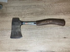 Vtg TRUE TEMPER Rocket Camp Hatchet Axe ABA pat. 2754863 Brown handle