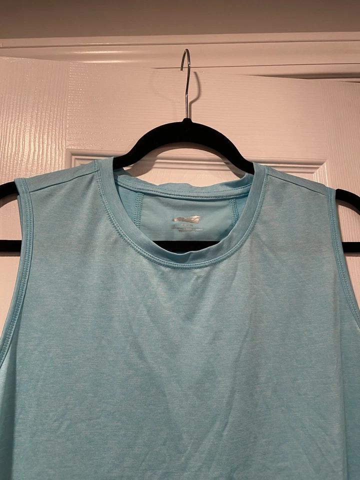 Camiseta sin mangas deportiva Avia talla M azul aguamarina sin mangas calce relajado camisa muscular Foto 4 de 4