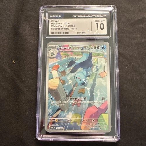 Dewott 106/086 Illustration Rare IR Holo Pokemon White Flare CGC 10 GEM MINT