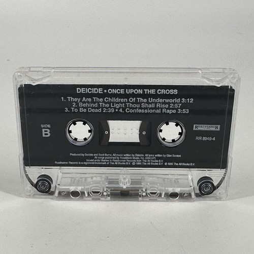 Deicide - Once Upon The Cross Cassette Tape 1995 Roadrunner Records Ships Free - Picture 5 of 6